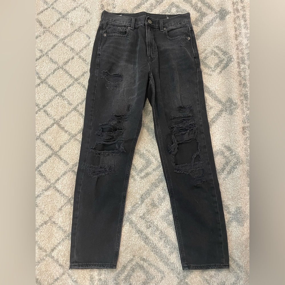 Black high waisted jeans